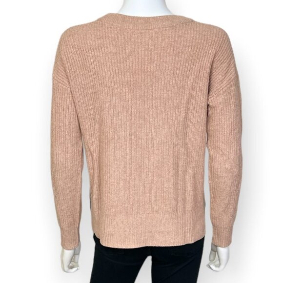 Madewell Patch Pocket Pullover Sweater in Heather Rosewater - sz XX-Small - Picture 6 of 9